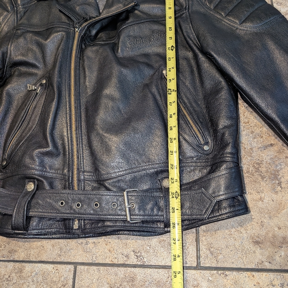 Flying Bikes Leather Jacket Men's Large - Picture 4 of 14